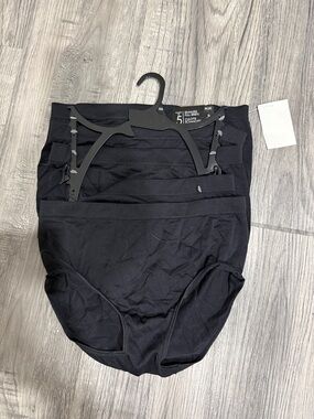 Seamless High-Waist Shaping Panties - Black